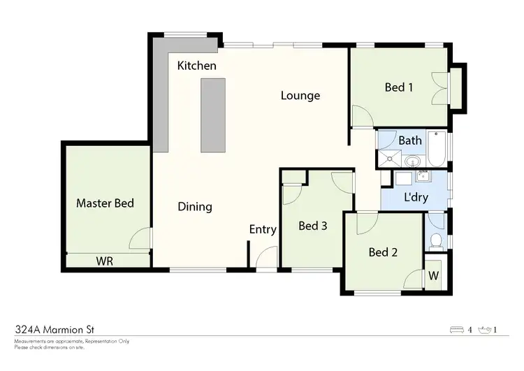 Floorplan of Homely house listing, 324A Marmion Street, Melville WA 6156