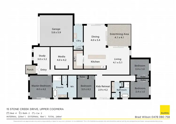 Floorplan of Homely house listing, 15 Stone Creek Drive, Upper Coomera QLD 4209