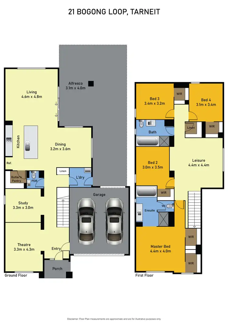 Floorplan of Homely house listing, 21 Bogong Loop, Tarneit VIC 3029