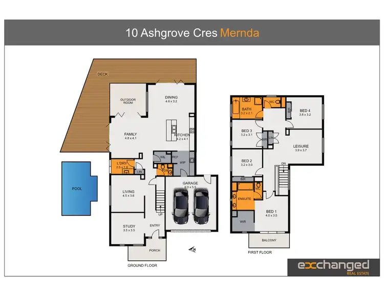 Floorplan of Homely house listing, 10 Ashgrove Crescent, Mernda VIC 3754