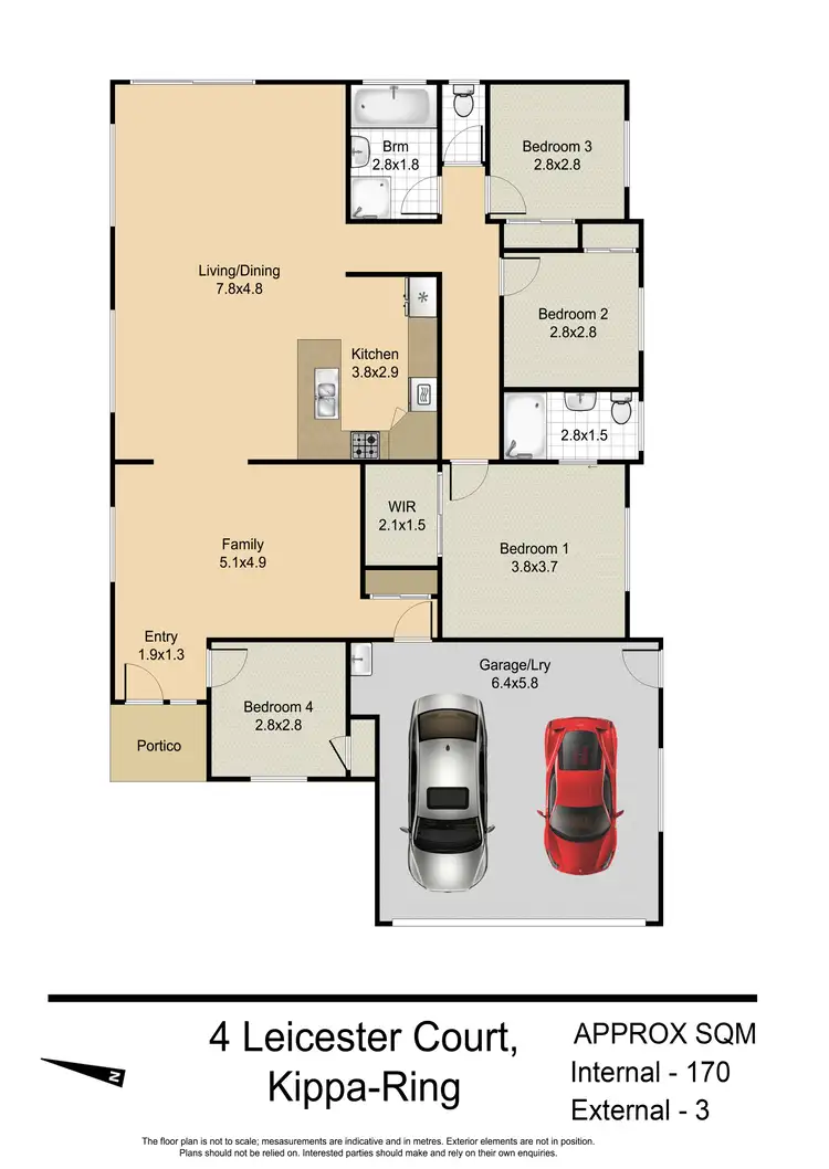 Floorplan of Homely house listing, 4 Leicester Court, Kippa-Ring QLD 4021