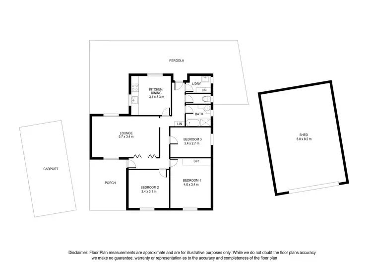 Floorplan of Homely house listing, 84 Acacia Street, Mount Gambier SA 5290