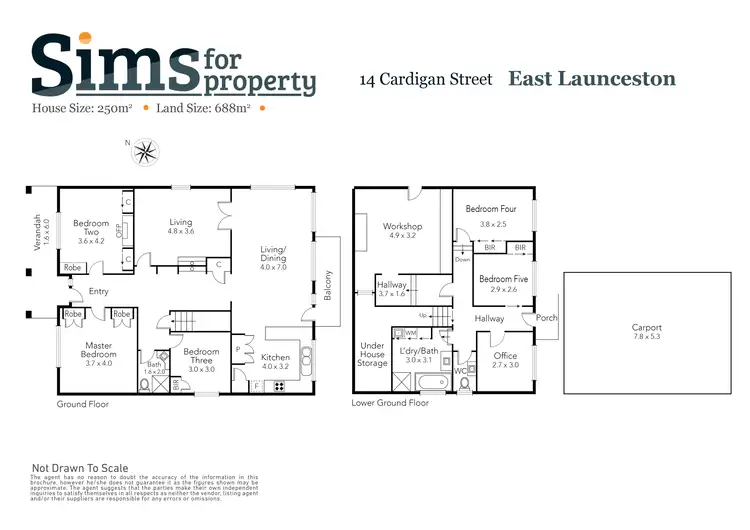 Floorplan of Homely house listing, 14 Cardigan Street, East Launceston TAS 7250