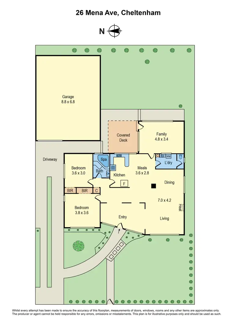 Floorplan of Homely house listing, 26 Mena Avenue, Cheltenham VIC 3192
