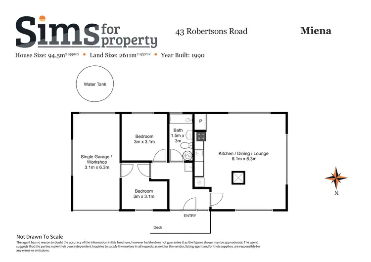 Floorplan of Homely house listing, 43 Robertson Road, Miena TAS 7030