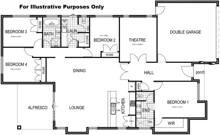 Floorplan of Homely house listing, 56 McDonald Rd, Baldivis WA 6171