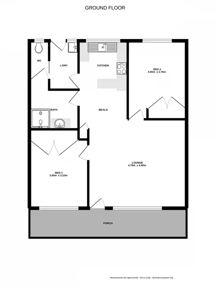 Floorplan of Homely block of units listing, 1-4/620 Prune Street, Springdale Heights NSW 2641