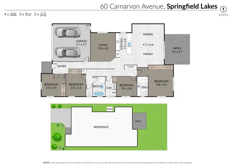 Floorplan of Homely house listing, 60 Carnarvon Avenue, Springfield Lakes QLD 4300