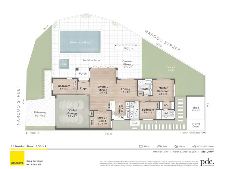 Floorplan of Homely house listing, 25 Nardoo Street, Robina QLD 4226