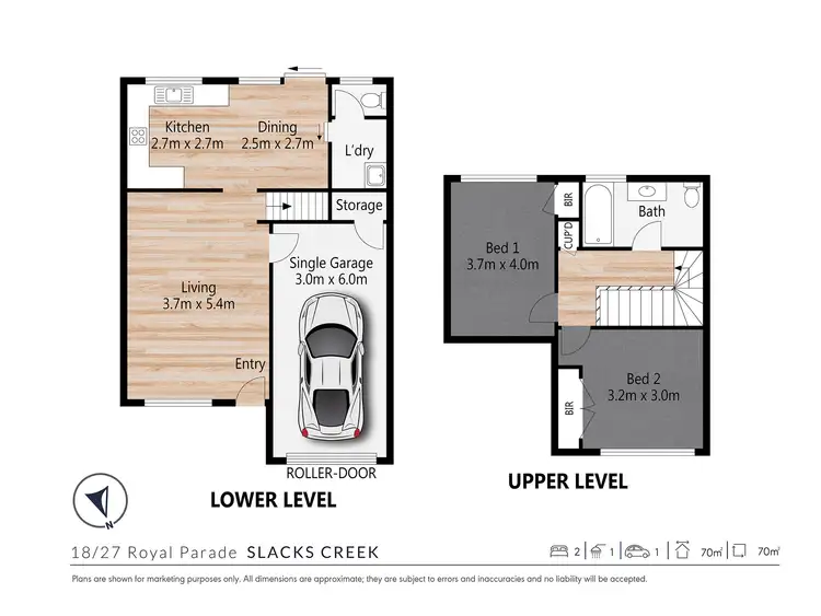 Floorplan of Homely townhouse listing, 18/27 Royal Parade, Slacks Creek QLD 4127