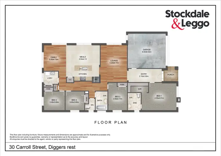 Floorplan of Homely house listing, 30 Carroll Street, Diggers Rest VIC 3427