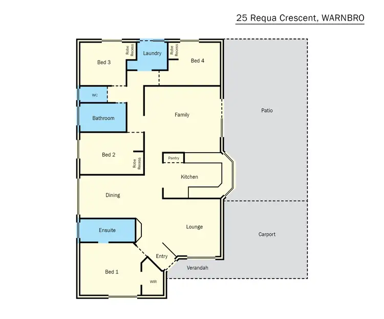 Floorplan of Homely house listing, 25 Requa Crescent, Warnbro WA 6169