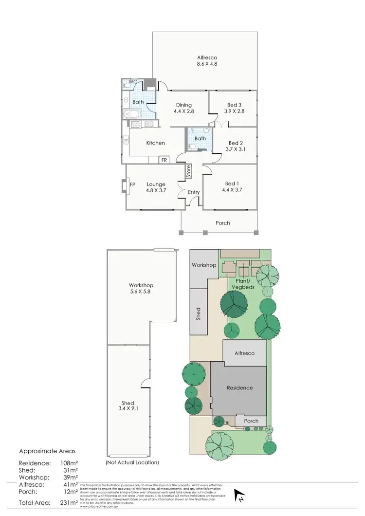 Floorplan of Homely house listing, 372 Walcott Street, Coolbinia WA 6050