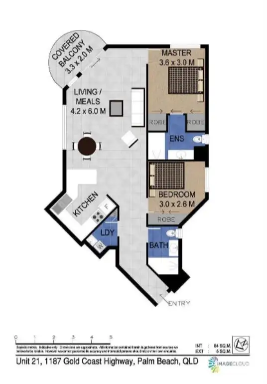 Floorplan of Homely apartment listing, 21/1187 Gold Coast Highway, Palm Beach QLD 4221
