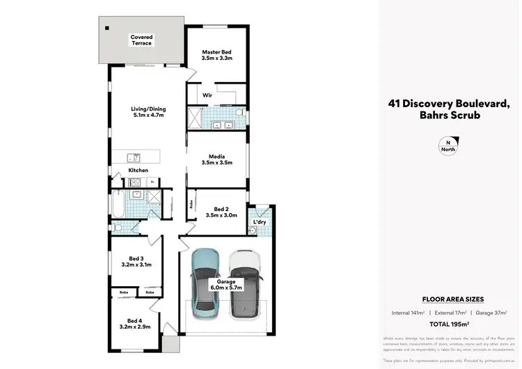 Floorplan of Homely house listing, 41 Discovery Boulevard, Bahrs Scrub QLD 4207
