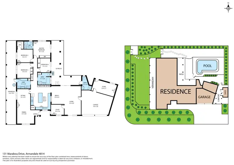 Floorplan of Homely house listing, 131 Marabou Drive, Annandale QLD 4814