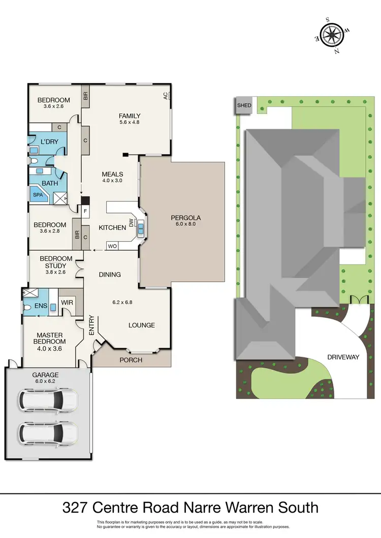Floorplan of Homely house listing, 327 Centre Road, Narre Warren South VIC 3805
