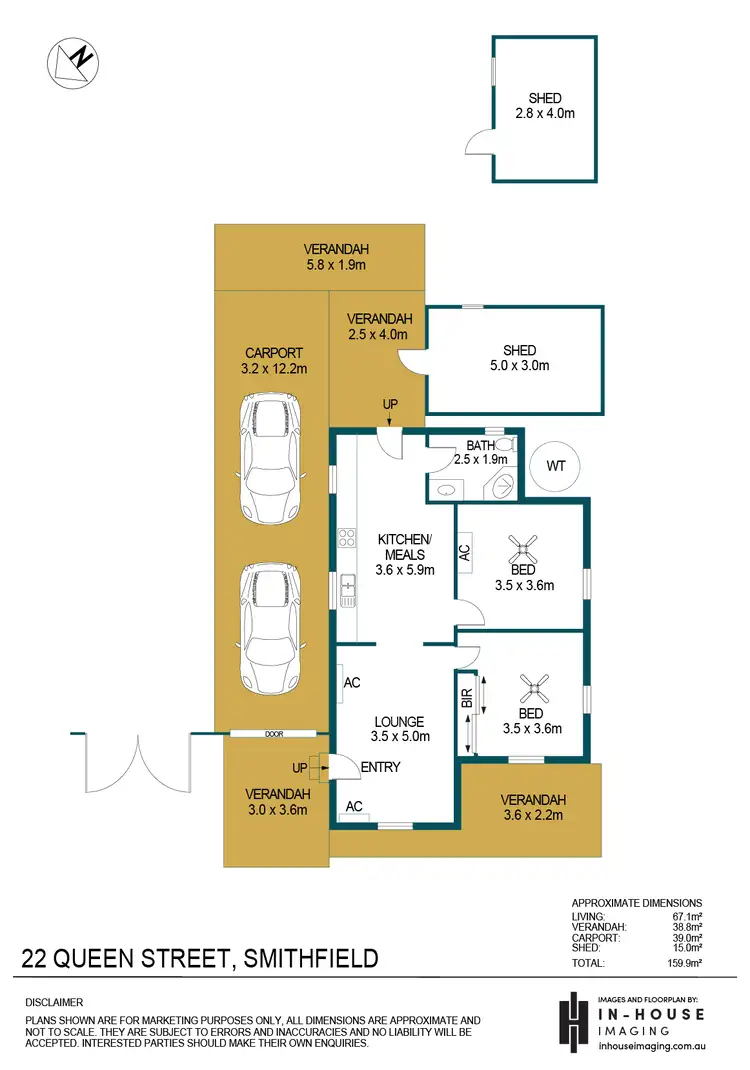 Floorplan of Homely house listing, 22 Queen Street, Smithfield SA 5114