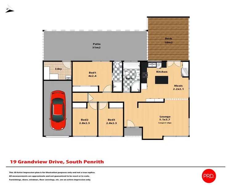 Floorplan of Homely house listing, 19 Grandview Street, South Penrith NSW 2750