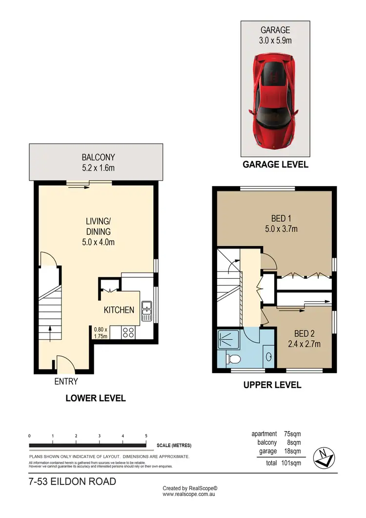 Floorplan of Homely unit listing, 7/53 Eildon Road, Windsor QLD 4030