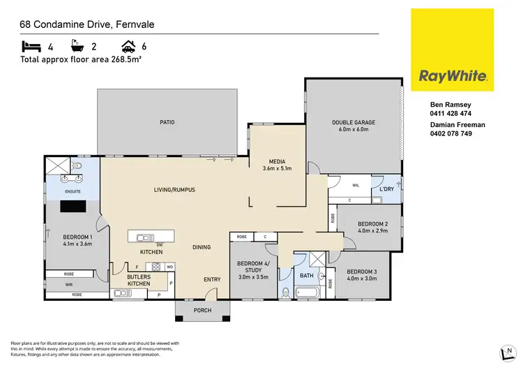Floorplan of Homely house listing, 68 Condamine Drive, Fernvale QLD 4306
