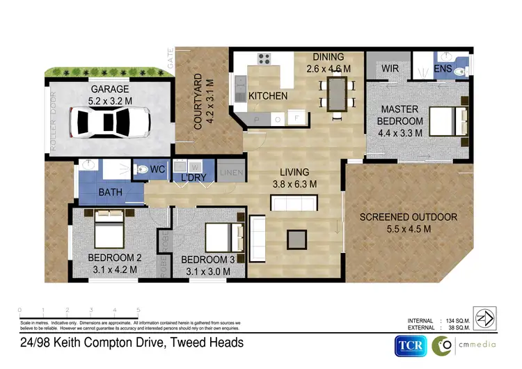 Floorplan of Homely villa listing, 24/98-102 Keith Compton Drive, Tweed Heads NSW 2485