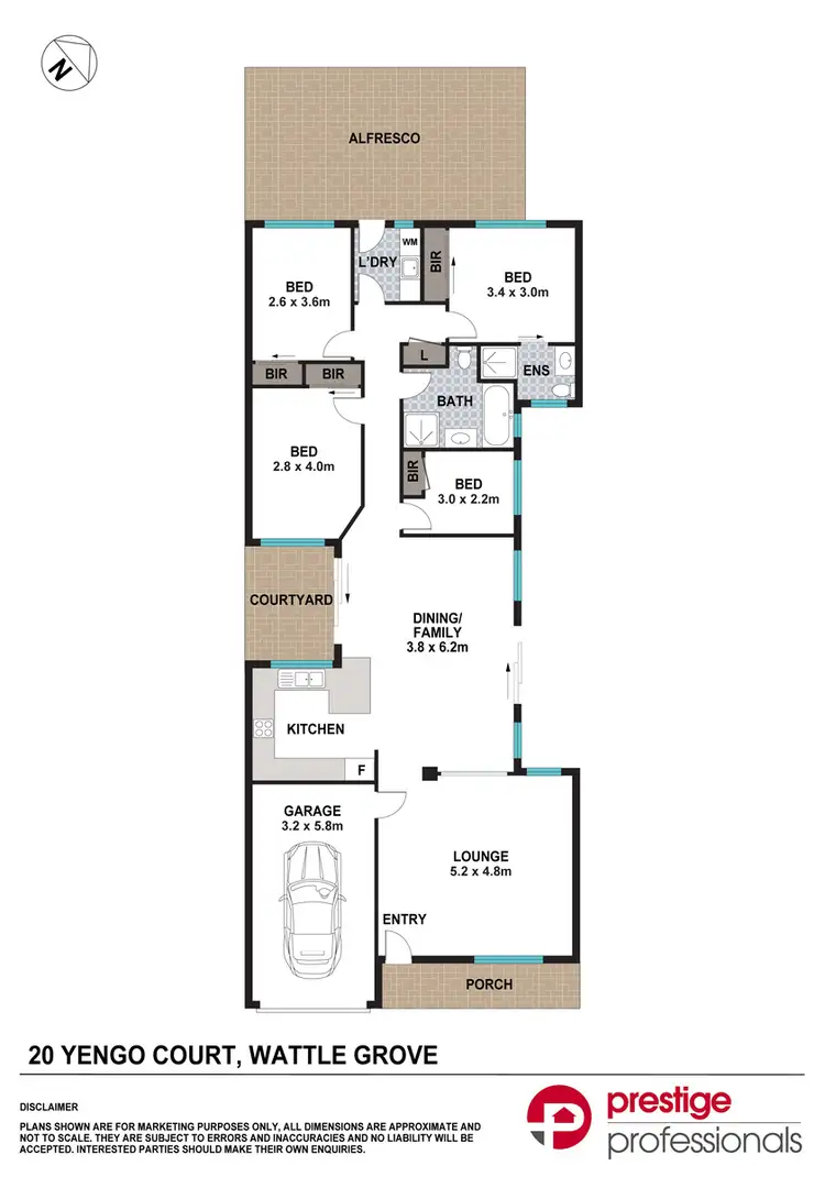 Floorplan of Homely house listing, 20 Yengo Court, Holsworthy NSW 2173