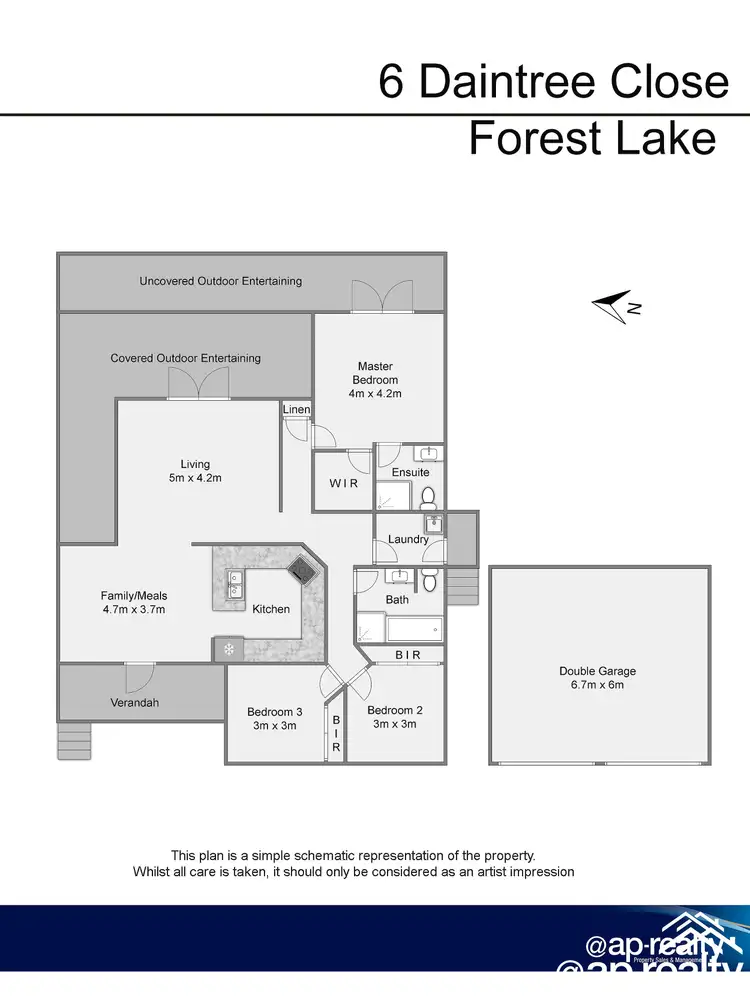 Floorplan of Homely house listing, 6 Daintree Close, Forest Lake QLD 4078