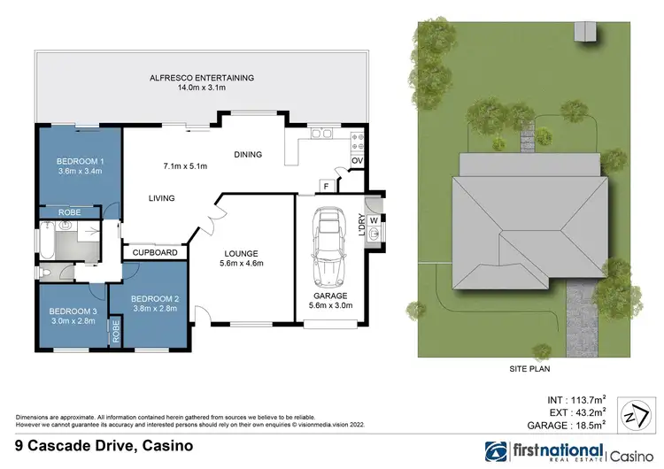 Floorplan of Homely house listing, 9 Cascade Drive, Casino NSW 2470