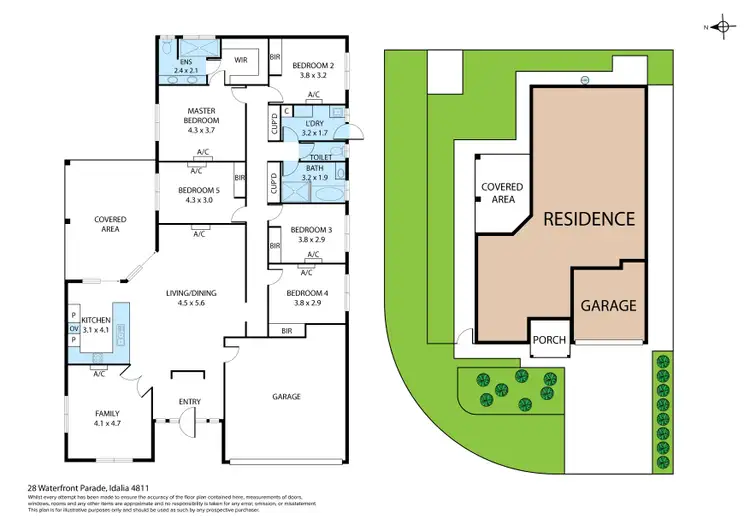 Floorplan of Homely house listing, 28 Waterfront Parade, Idalia QLD 4811