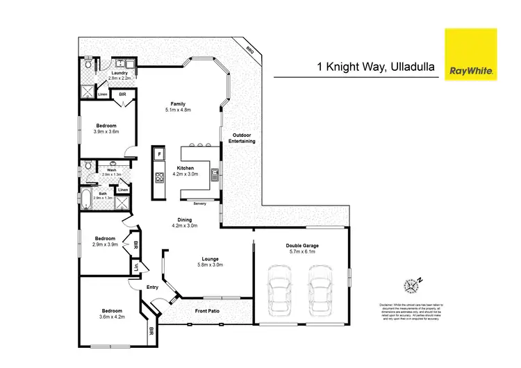Floorplan of Homely house listing, 1 Knight Way, Ulladulla NSW 2539