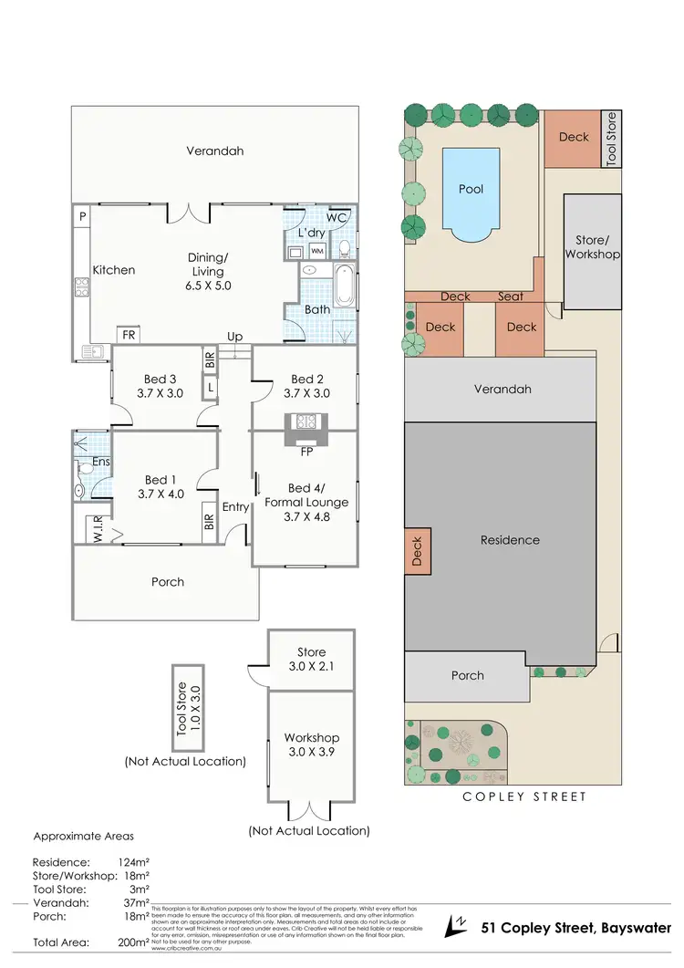 Floorplan of Homely house listing, 51 Copley Street, Bayswater WA 6053