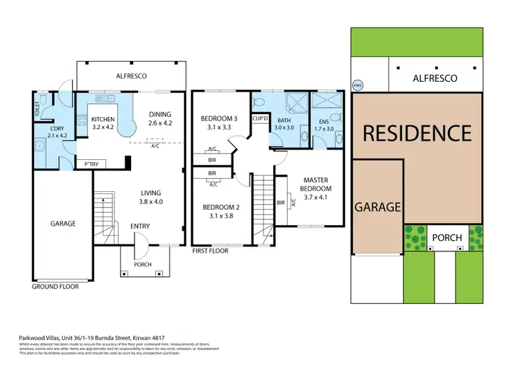 Floorplan of Homely unit listing, 36/1 Burnda Street, Kirwan QLD 4817