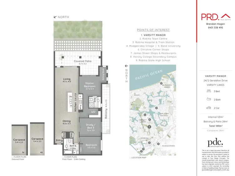 Floorplan of Homely house listing, 24/2 Geraldton Drive, Varsity Lakes QLD 4227
