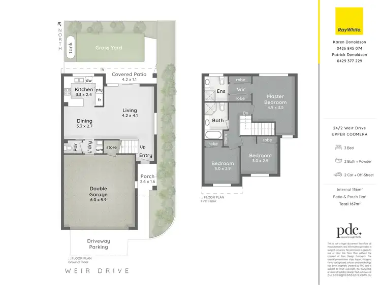 Floorplan of Homely townhouse listing, 24/2 Weir Drive, Upper Coomera QLD 4209