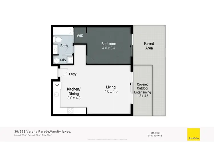 Floorplan of Homely apartment listing, 30/228 Varsity Parade, Varsity Lakes QLD 4227