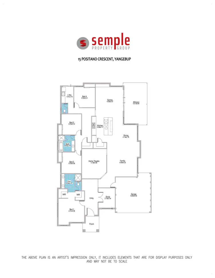 Floorplan of Homely house listing, 15 Positano Crescent, Yangebup WA 6164