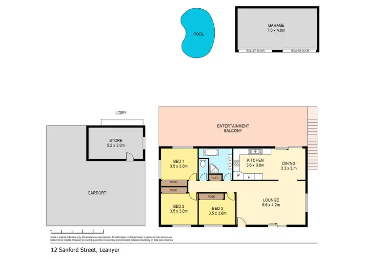 Floorplan of Homely house listing, 12 Sanford Street, Leanyer NT 812