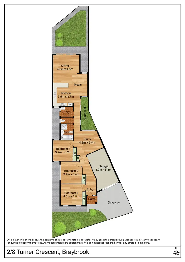 Floorplan of Homely house listing, 2/8 Turner Crescent, Braybrook VIC 3019