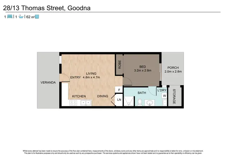 Floorplan of Homely house listing, 28/13 Thomas Street, Goodna QLD 4300