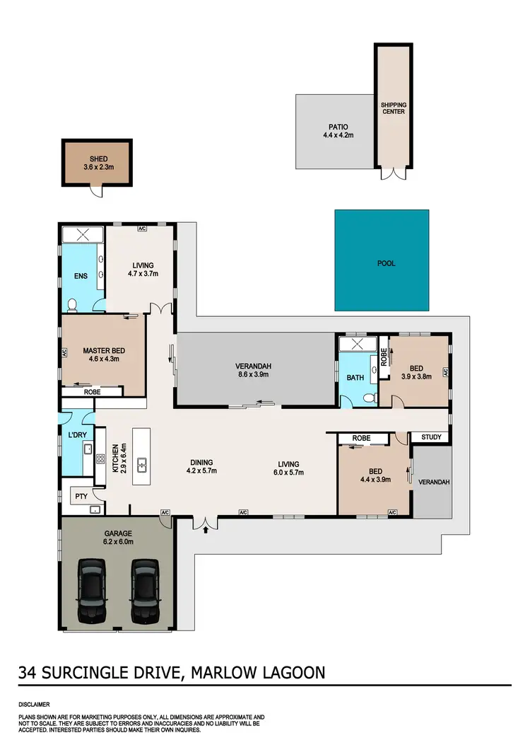 Floorplan of Homely house listing, 34 Surcingle Drive, Marlow Lagoon NT 830
