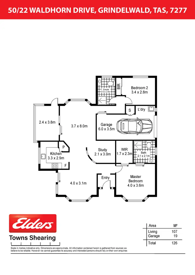 Floorplan of Homely unit listing, 50/22 Waldhorn Drive, Grindelwald TAS 7277