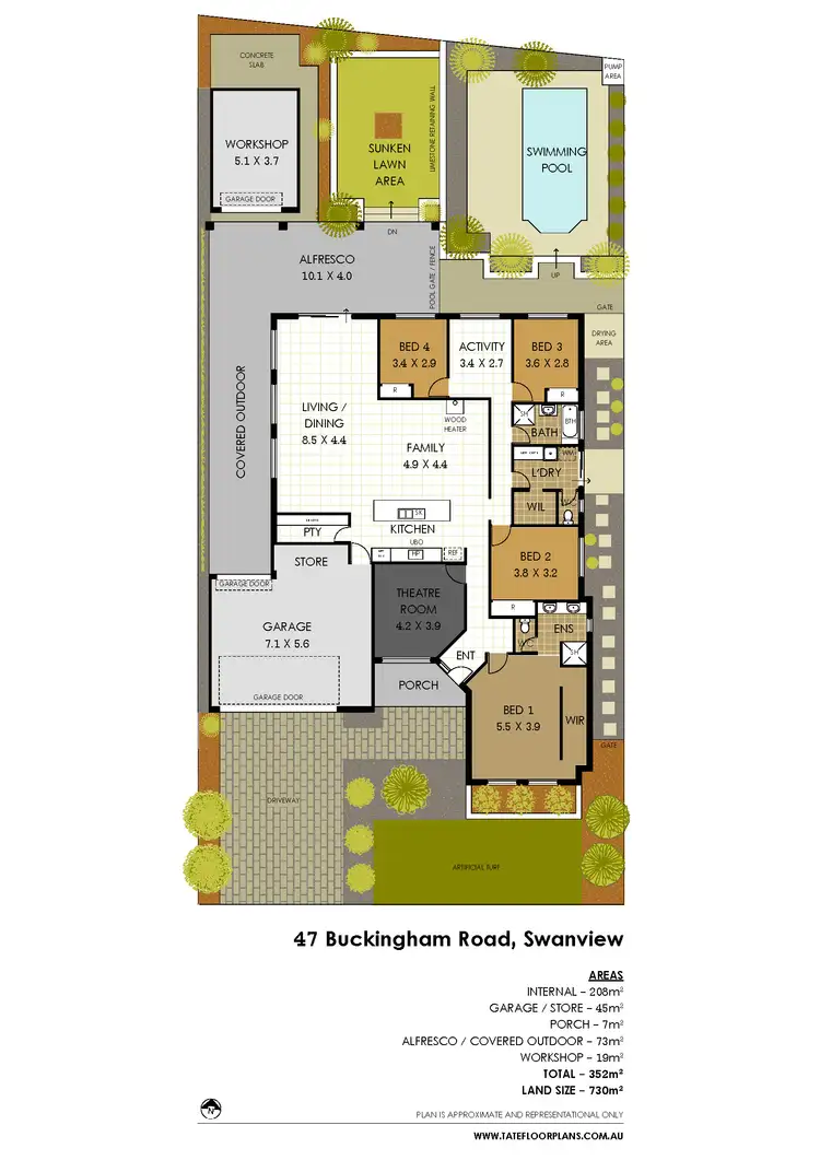 Floorplan of Homely house listing, 47 Buckingham Road, Swan View WA 6056