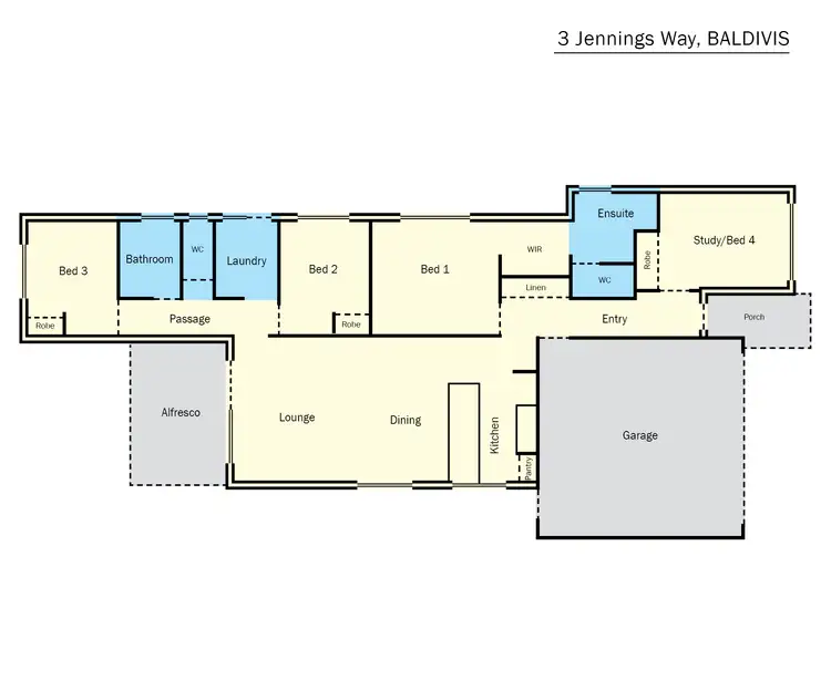 Floorplan of Homely house listing, 3 Jennings Way, Baldivis WA 6171