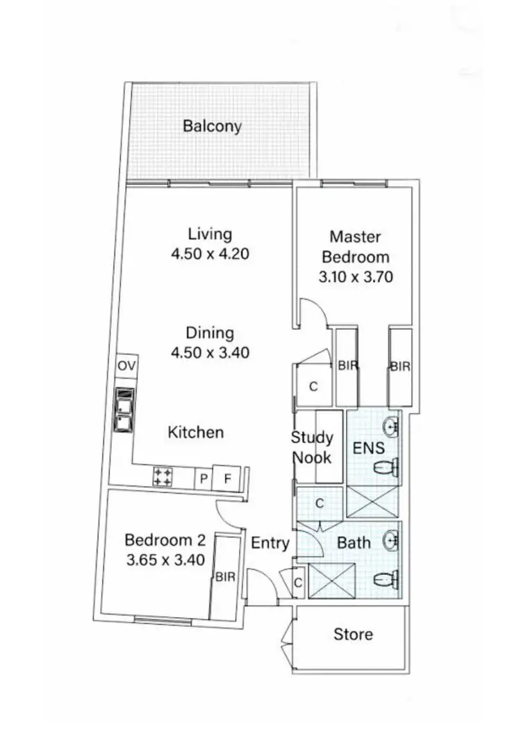 Floorplan of Homely apartment listing, 75/7 Davies Road, Claremont WA 6010