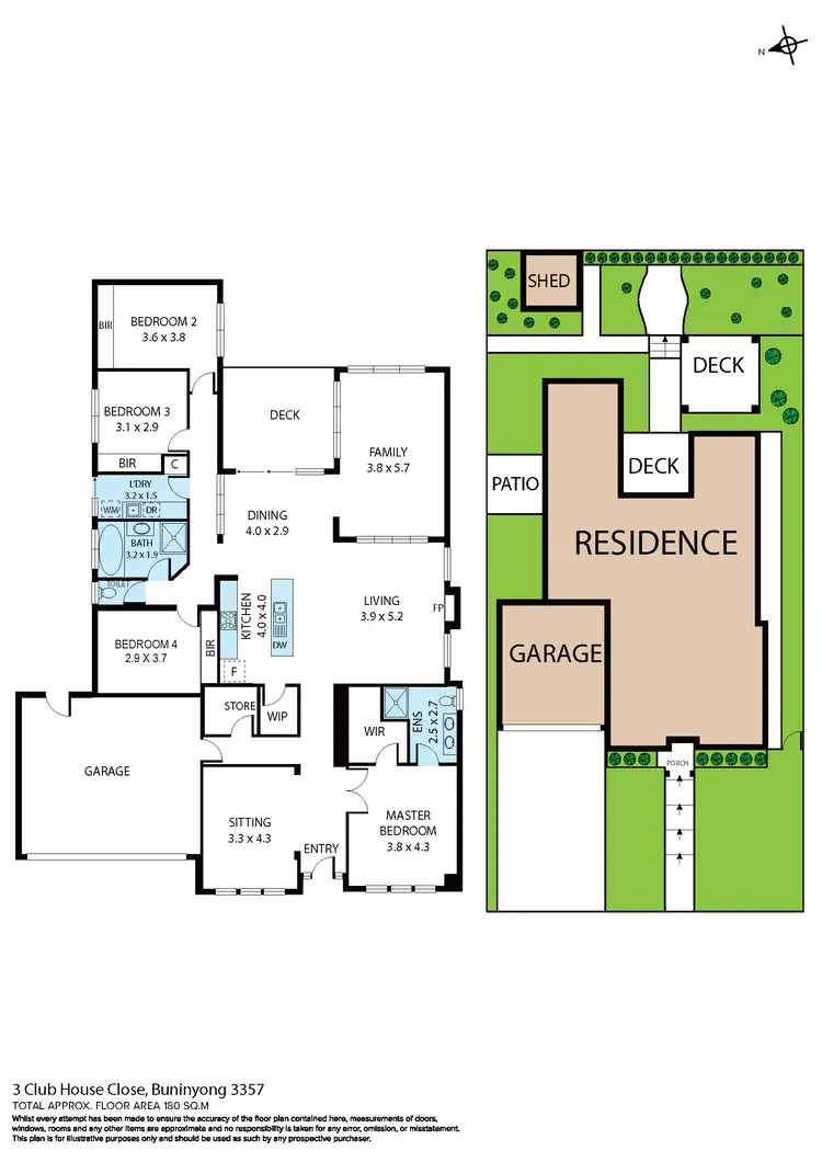 Floorplan of Homely house listing, 3 Club House Close, Buninyong VIC 3357