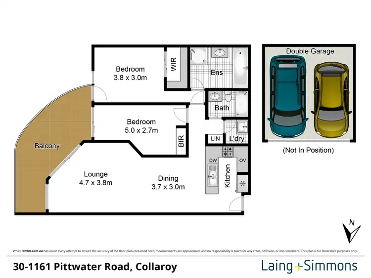 Floorplan of Homely apartment listing, 30/1161 Pittwater Road, Collaroy NSW 2097