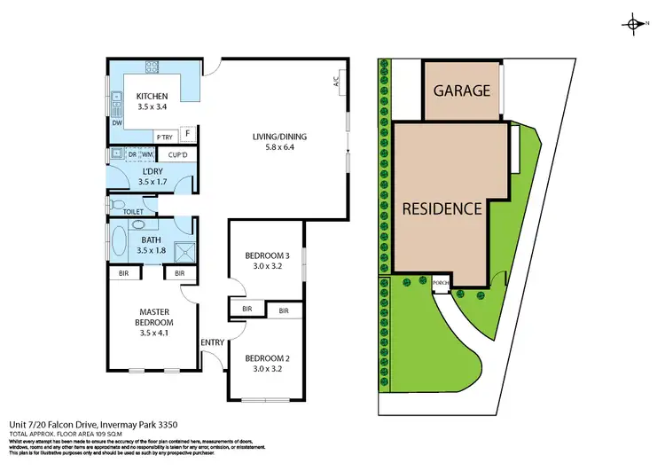 Floorplan of Homely house listing, 7/20 Falcon Drive, Invermay Park VIC 3350