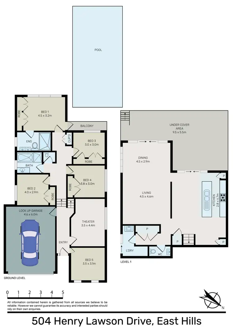 Floorplan of Homely house listing, 504 Henry Lawson Drive, East Hills NSW 2213