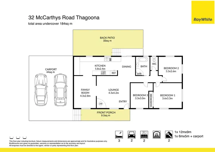 Floorplan of Homely house listing, 32 McCarthys Road, Thagoona QLD 4306